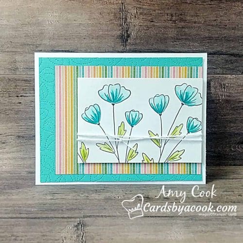 Greeting card created with Flowers of Friendship stamp set by Stampin' Up!