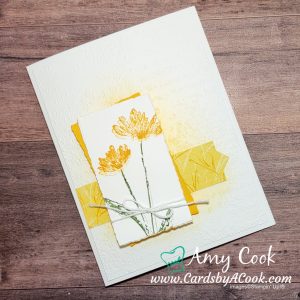 greeting card featuring flowers in yellow
